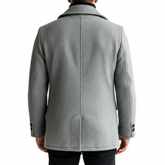 Men's Blended Double-breasted Mid-length Coat MTA0116L8X