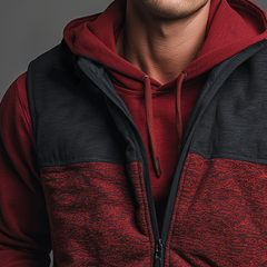 Men's Retro Casual Quilted Zipper Vest MTA2468K6TO