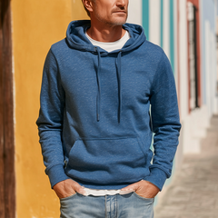 Men's Autumn And Winter Fashion Cotton Blend Large Pocket Hooded Sweatshirt MTA1307I7P