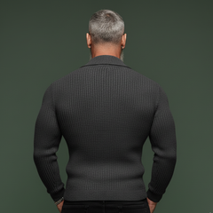 Men's Classic Retro Shawl V-neck Slim Fit Sweater MTA2834K9K