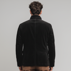 Men's Classic Retro Corduroy Stand-up Collar Jacket MTA1477K3K