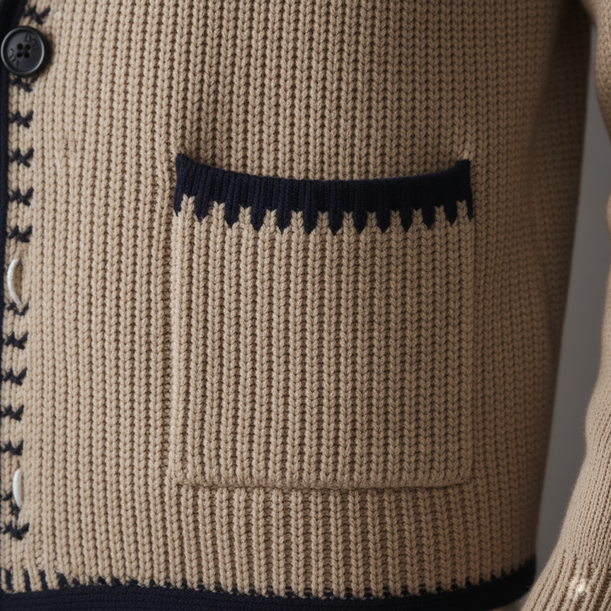 Men's Classic Retro Shawl Collar Knit Cardigan MTA1266K2K