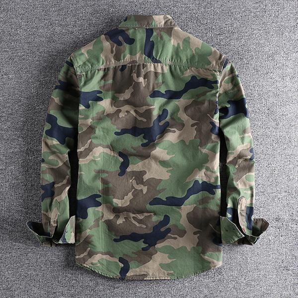 MEN'S WASHED CAMO CARGO SHIRT 88116439M