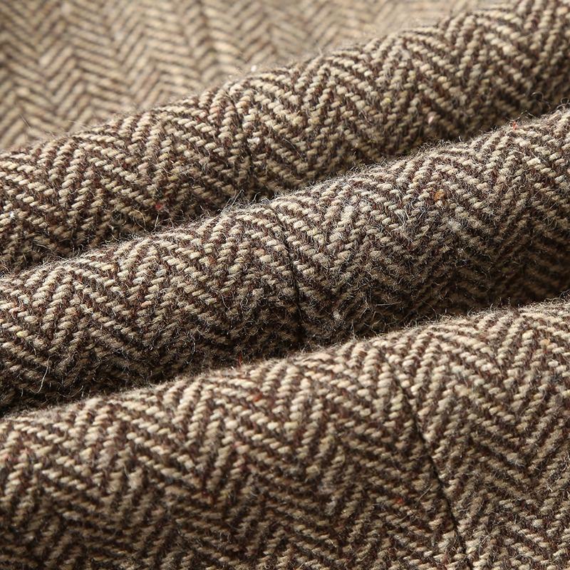 Men's Vintage Lapel Slim Single Breasted Suit Vest 38261597M