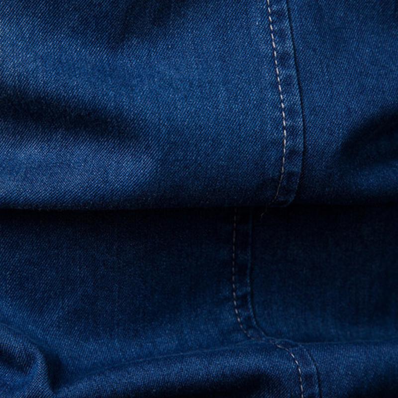 Men's Washed Denim Long Sleeve Shirt 38818803X