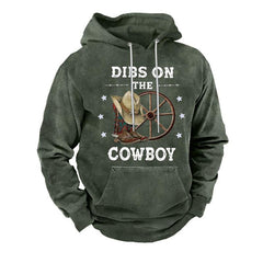 Men's Vintage Print Zip-Up Hoodie 81640409X