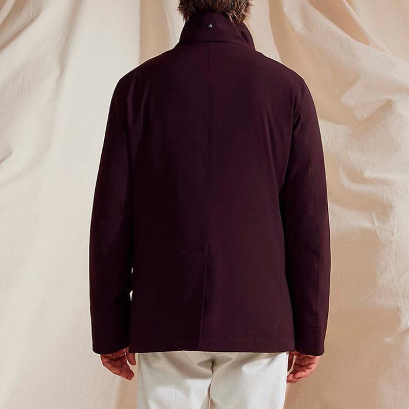 Men's Vintage Solid Lapel Double Breasted Coat 93080096Y