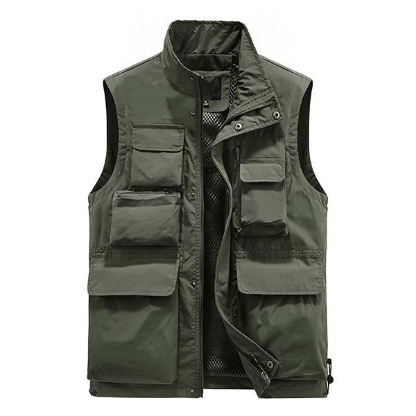 Men's Outdoor Multi-pocket Quick-drying Vest 65344280M