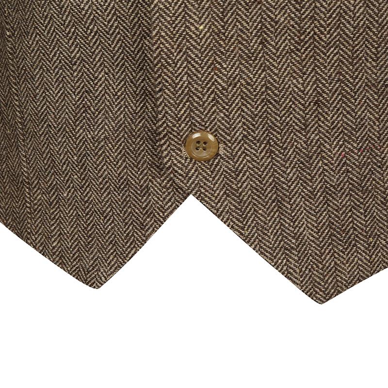 Men's Vintage Lapel Slim Single Breasted Suit Vest 38261597M