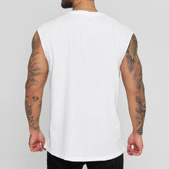 Men's Summer Loose Solid Color Sports Casual Tank Top 35438481M