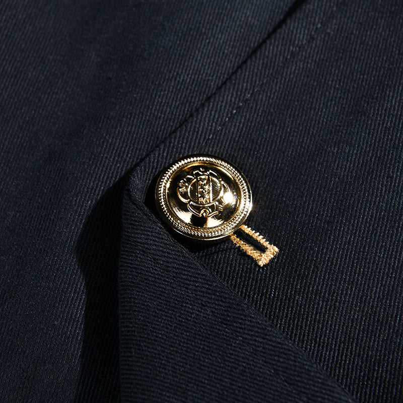 【24-hour shipping out】Men's Vintage Casual Solid Stand Collar Button Jacket 85705875TO